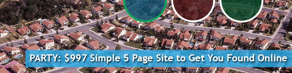 Party is a 5 page custom Thesis 2.0 Wordpress website to start online.  817.858.0936