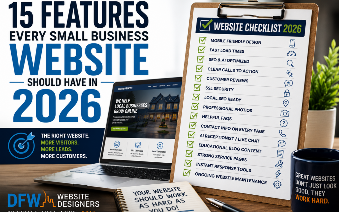 15 Features Every Small Business Website Should Have in 2026