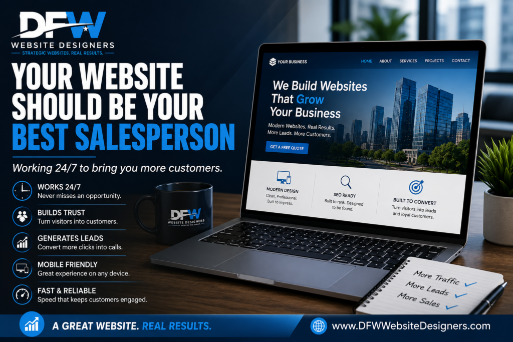 Website is Your Best Salesperson https://DFWWebsiteDesigners.com