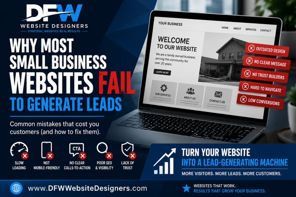 Why Most Small Business Websites Fail https://DFWWebsiteDesigners.com