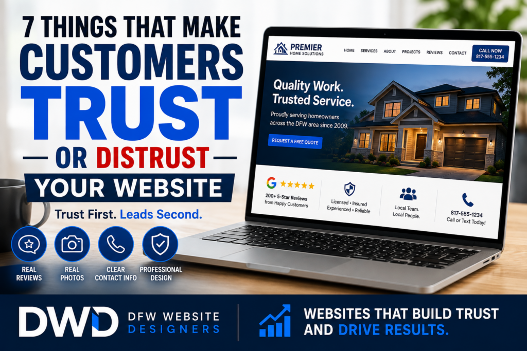 7 Things that Make Customers Trust https://DFWWebsiteDesigners.com