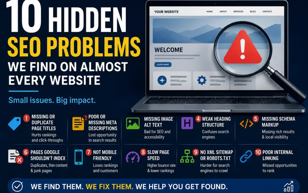 10 Hidden SEO Problems We Find on Almost Every Website
