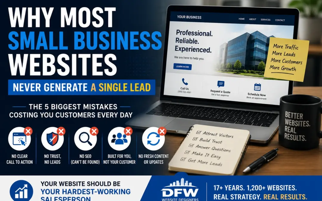Why Most Small Business Websites Never Generate a Single Lead