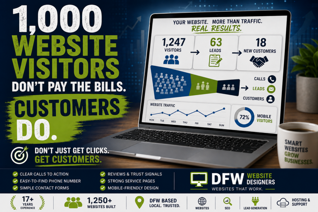 1000 Website Visitors https://DFWWebsiteDesigners.com