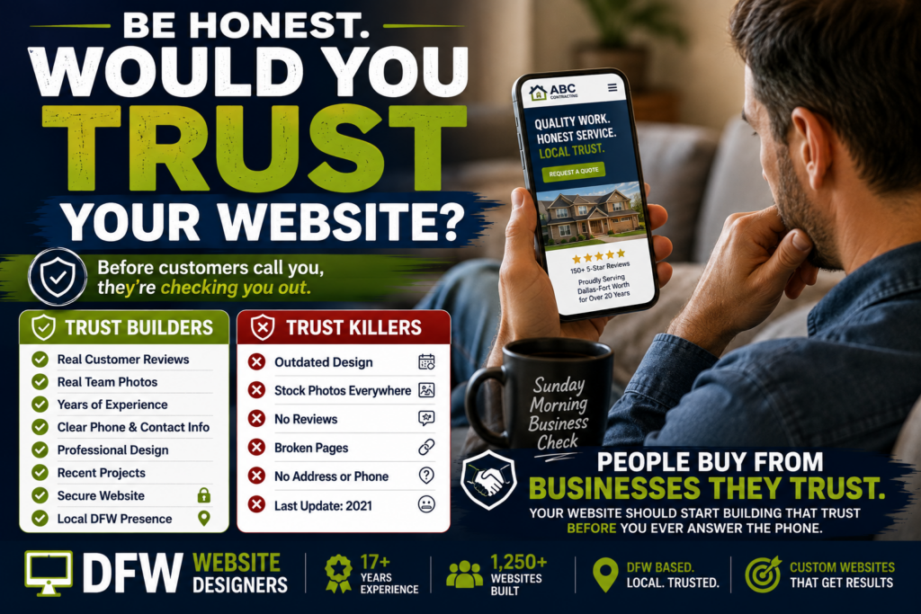 Trust Your Own Website? https://DFWWebsiteDesigners.com
