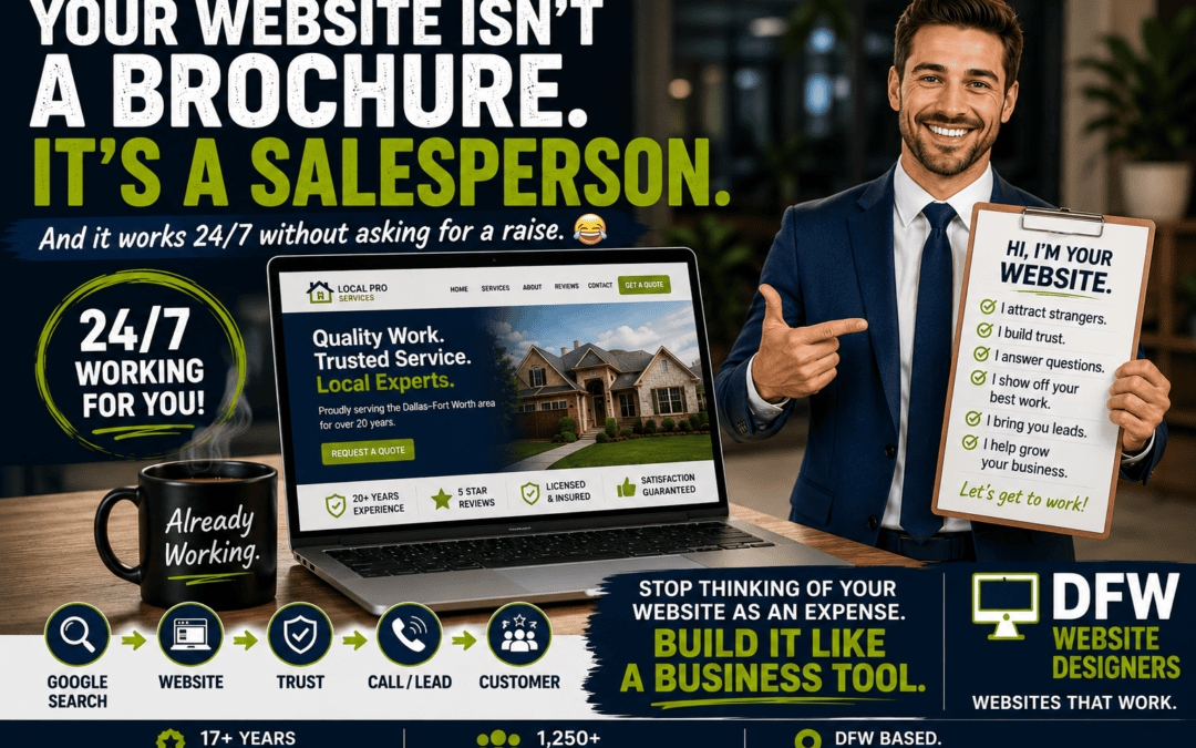 Your Website Isn’t a Brochure. It’s a Salesperson That Works 24/7.