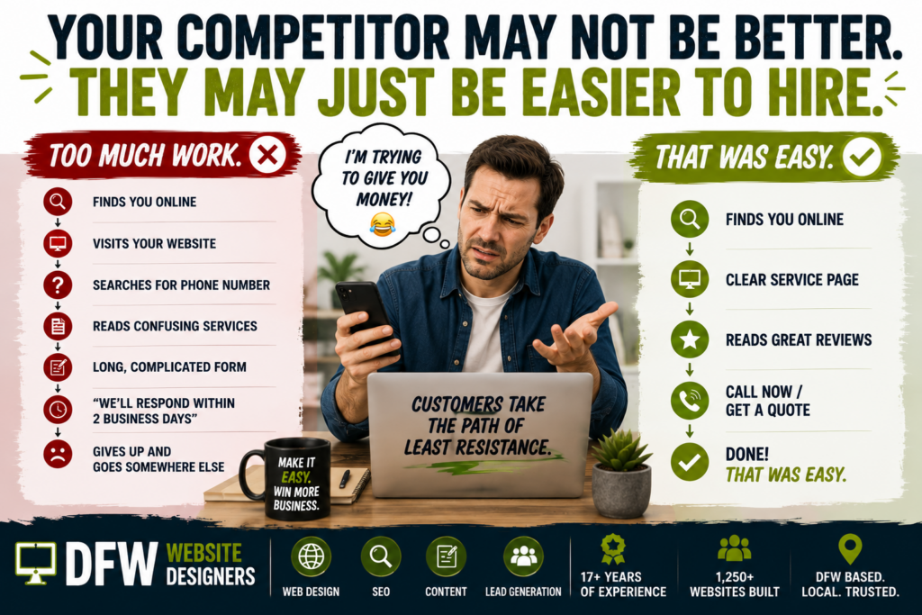 Your Competition is Easier to Hire https://DFWWebsiteDesigners.com