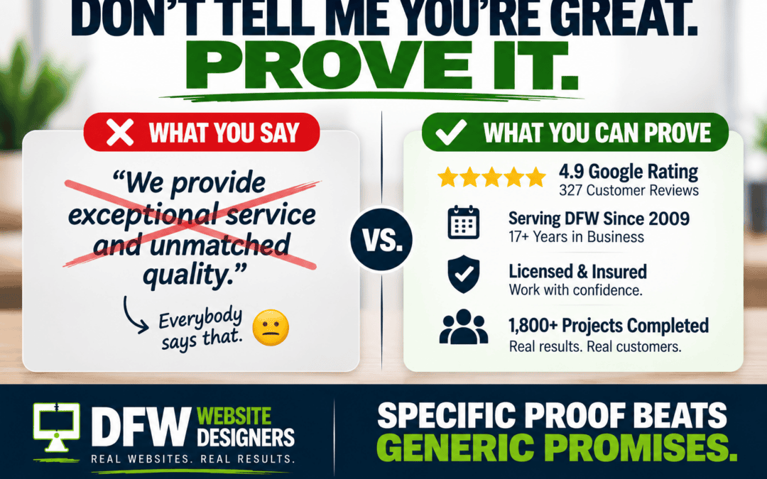 Stop Saying You’re the Best: How to Build Trust on Your Website With Proof