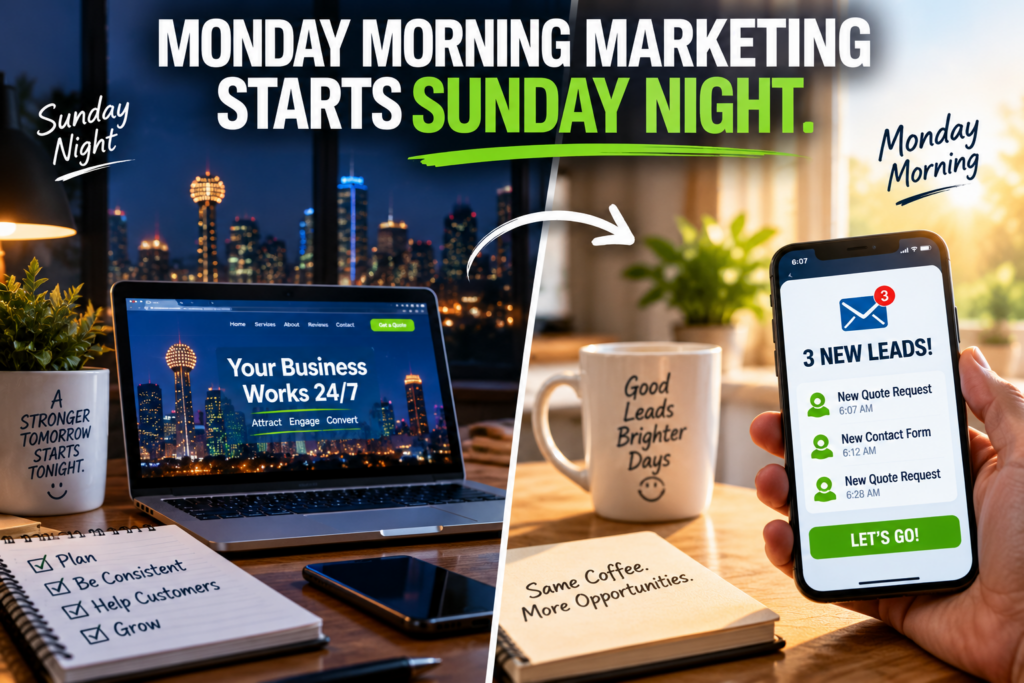 Monday Morning Marketing https://DFWWebsiteDesigners.com