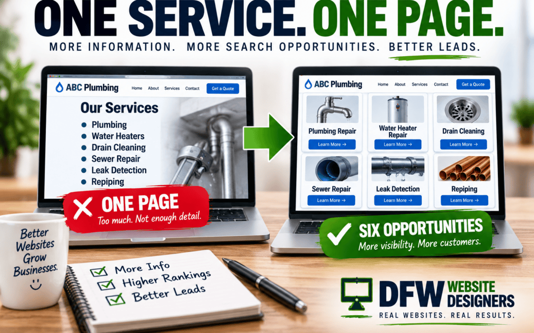Stop Putting All Your Services on One Page