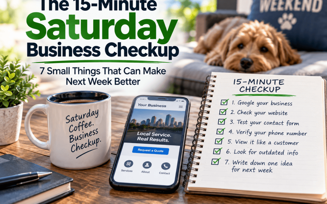 The 15-Minute Saturday Business Checkup: 7 Small Things That Can Make Next Week Better
