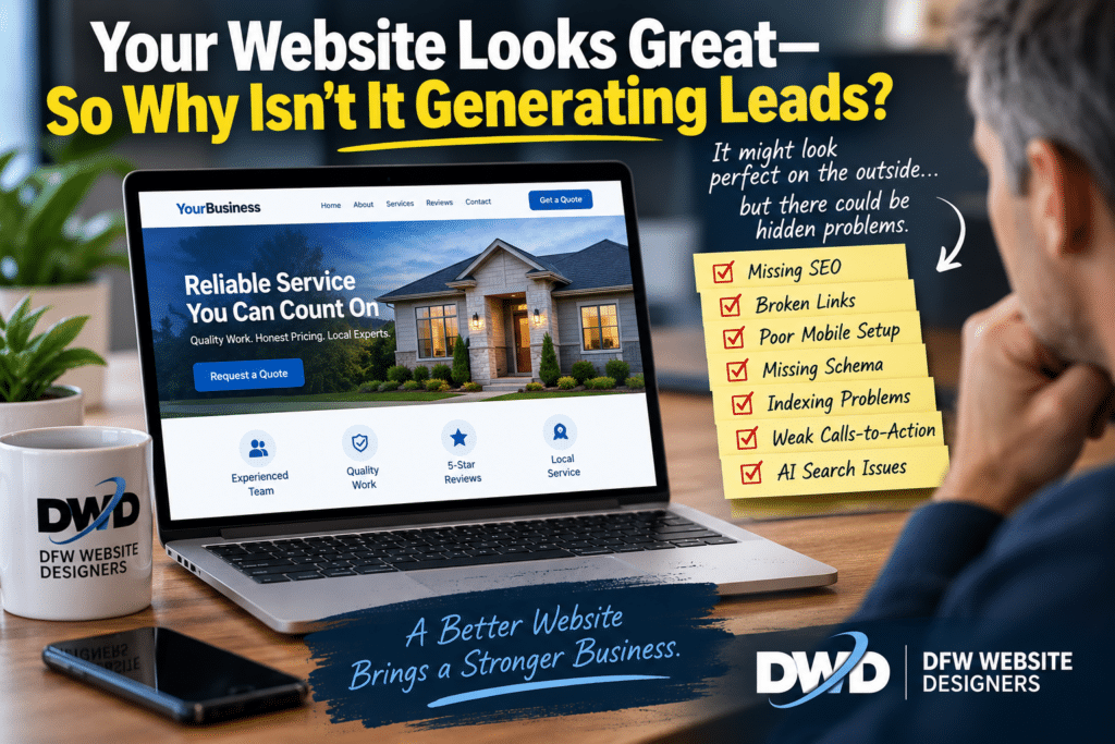 Why Isn't It Generating Leads https://DFWWebsiteDesigners.com