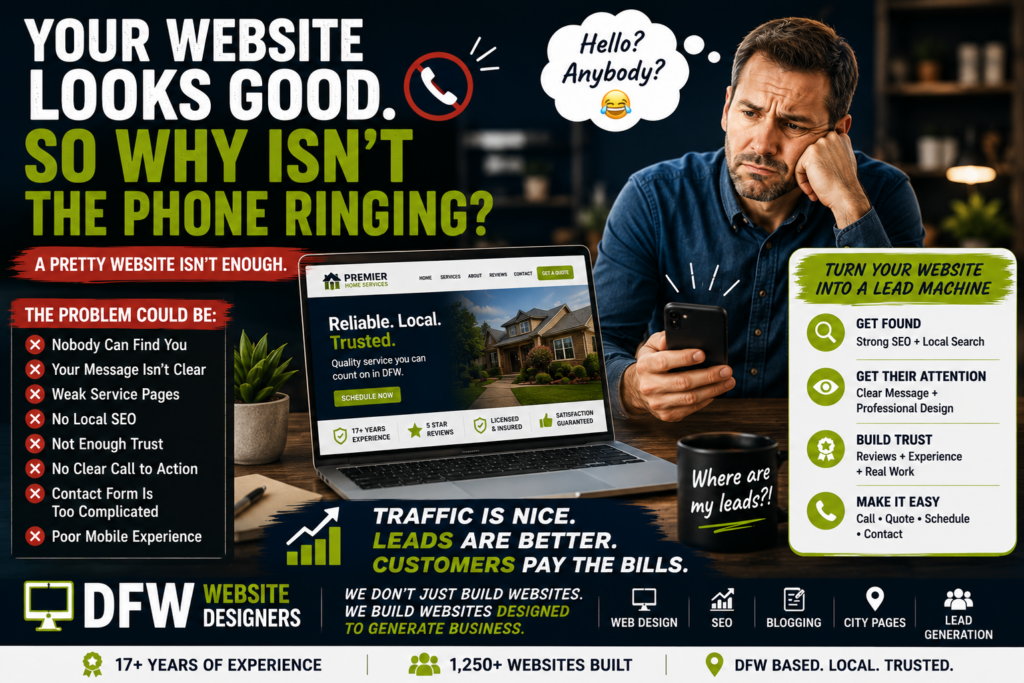 Your Website Isn't Looking So Great https://DFWWebsiteDesigners.com