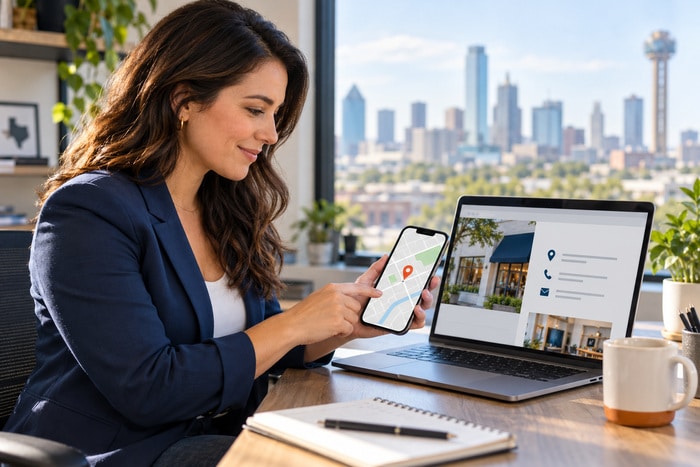 DFW Website Address Map https://DFWWebsiteDesigners.com