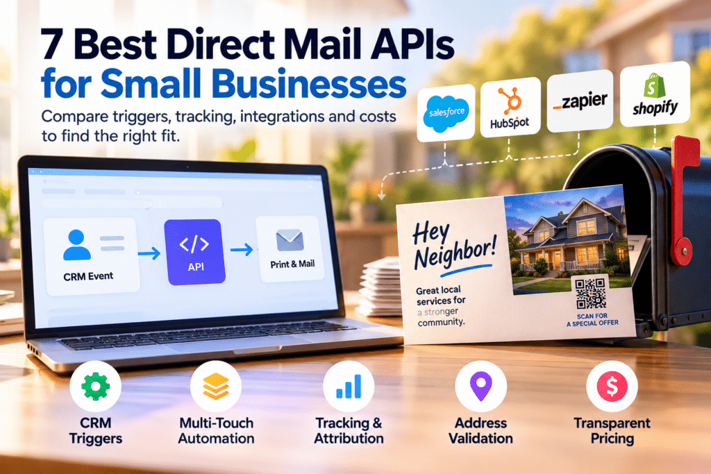 Direct Mail API Workflow https://DFWWebsiteDesigners.com